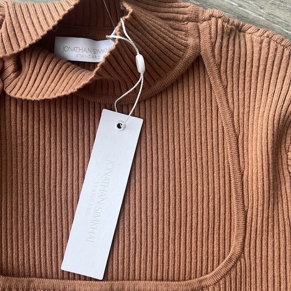 Jonathan Simkhai Nude Cutout Sweater - Picture 5 of 5